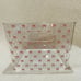 New Set/2 A+J Plastic Acrylic Pink Coquette Printed Bow Storage Container Bins