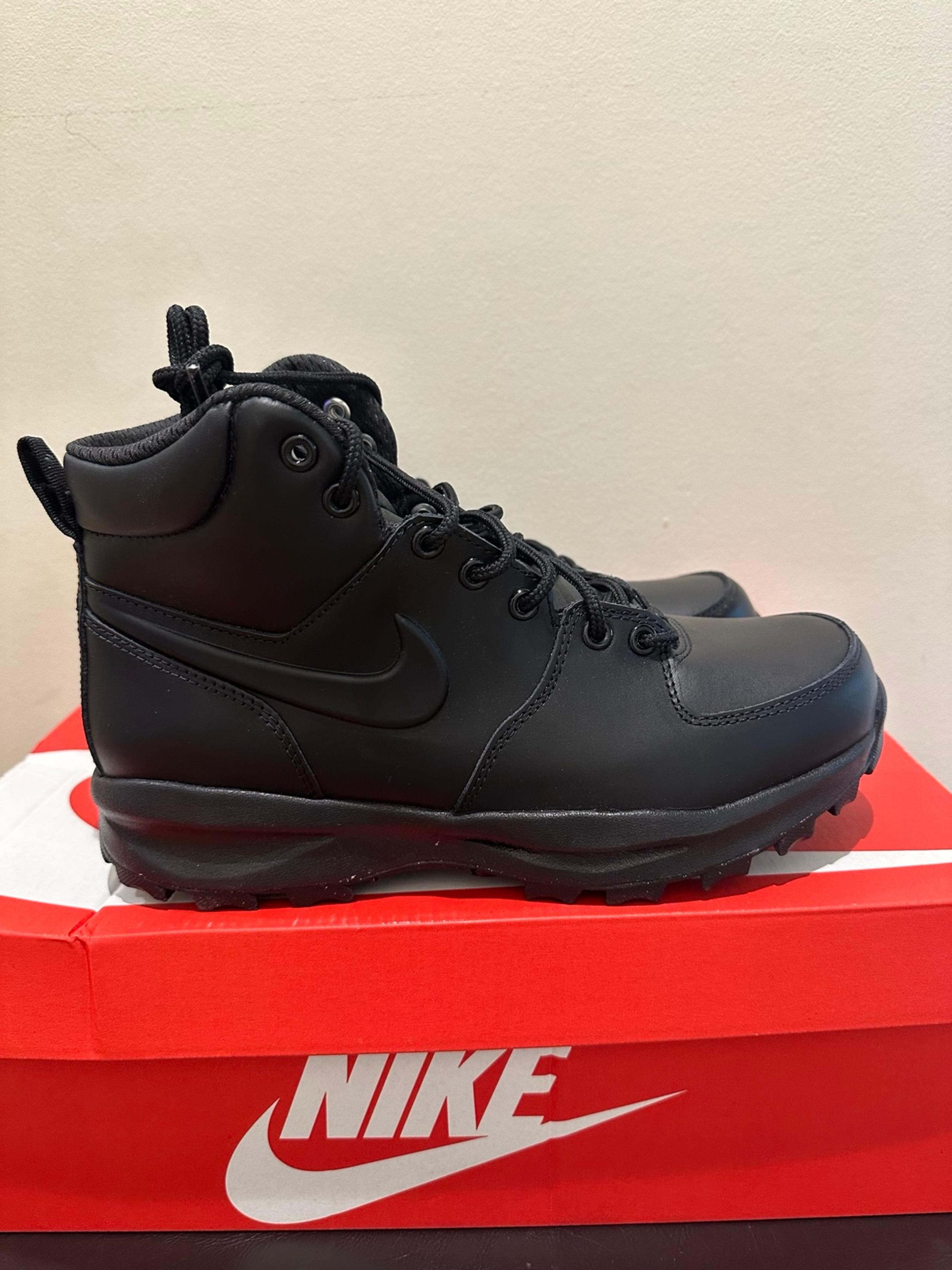 NIB Men Nike Manoa Leather Boots Black  454350 003 sz 8