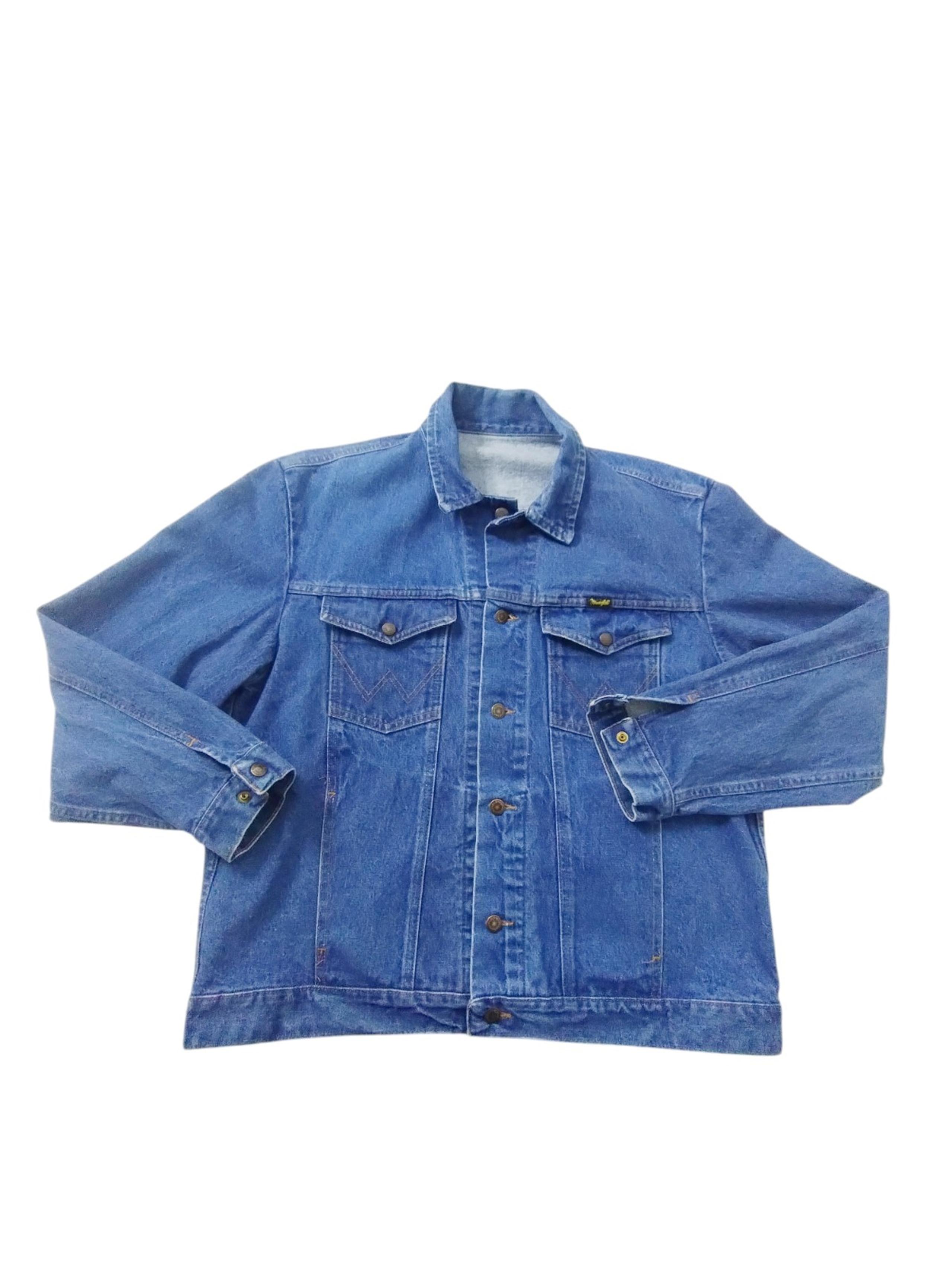 Vintage Denim Jacket XL- Retro Cowboy Western Prairie Y2K Streetwear - Wrangler