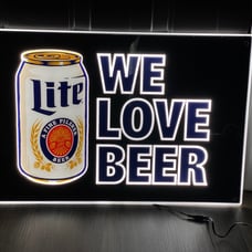 New in box Miller Lite LED beer sign 16”x24”