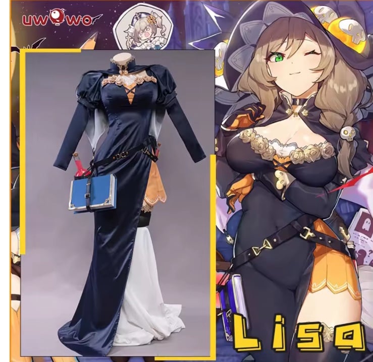 Lisa genshin Halloween Cosplay