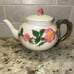 Vintage Franciscan Desert Rose Teapot with Lid Pink Roses Excellent Condition