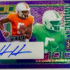 Hendon Hooker Rookie Auto #d 3/3 2023 Leaf Metal - So Money 100