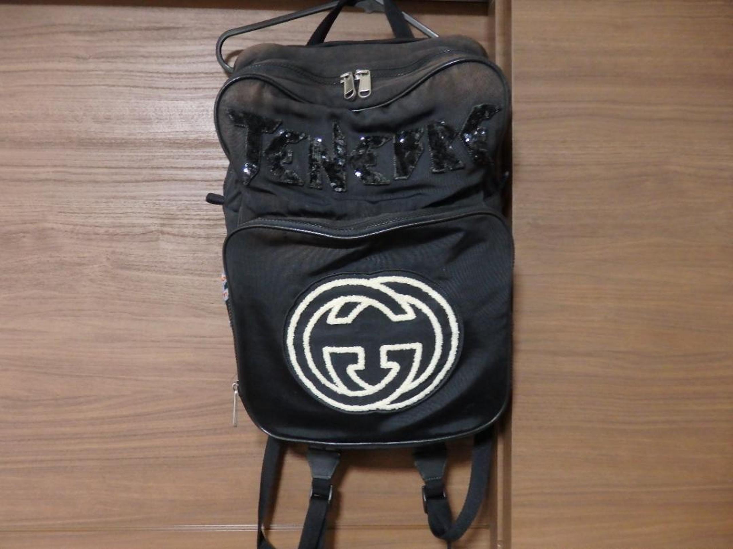 GUCCI Tenebre Logo Patch Backpack