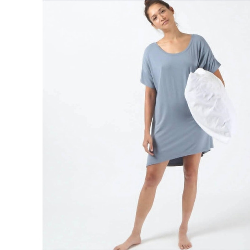NEW Recliner LUXURY DREAMTECH NIGHT TEE Sleep dress SIZE 3X cool blue