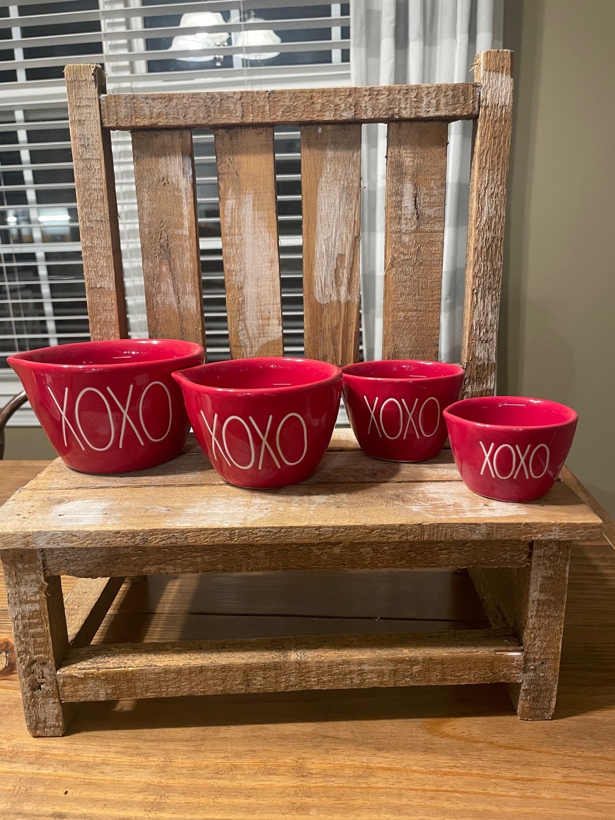 Rae Dunn XOXO Red Measuring Cups