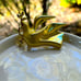 Lisner Dove of Peace Gold-Tone With Branch & Heart w Rhinestone Accent Brooch