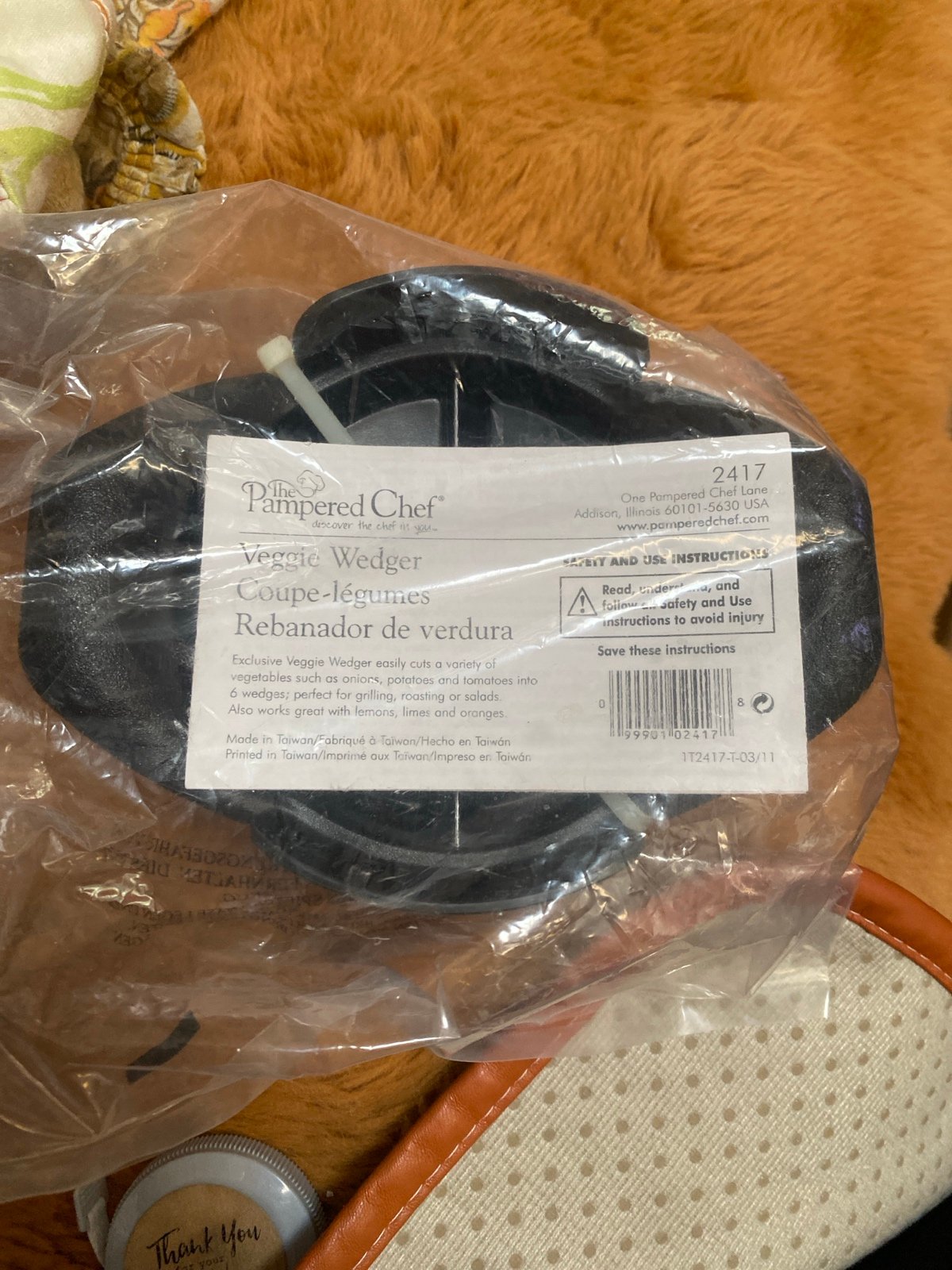Pampered chef veggie wedge