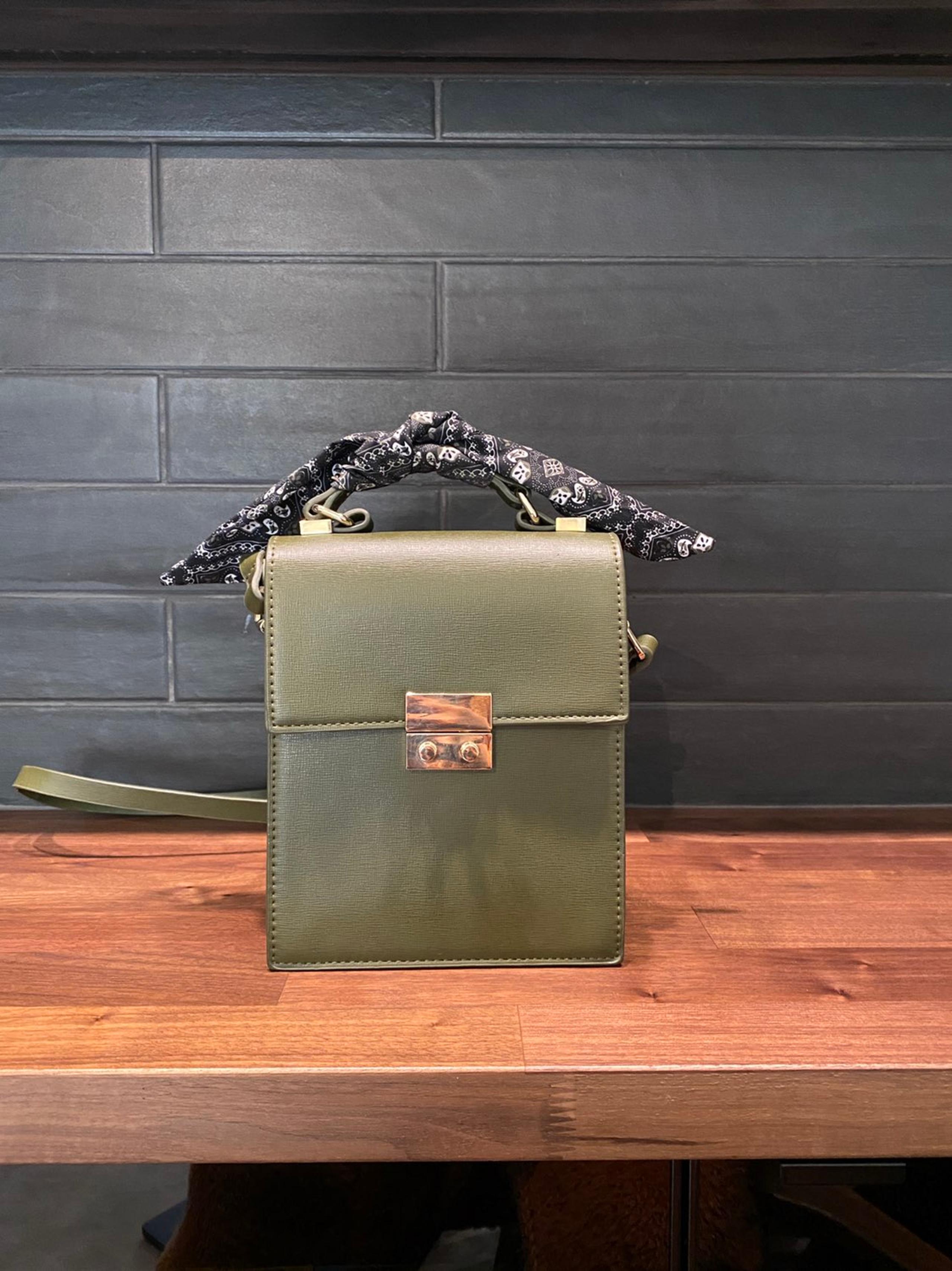 Zara Women Cross Body Bag With Scarf