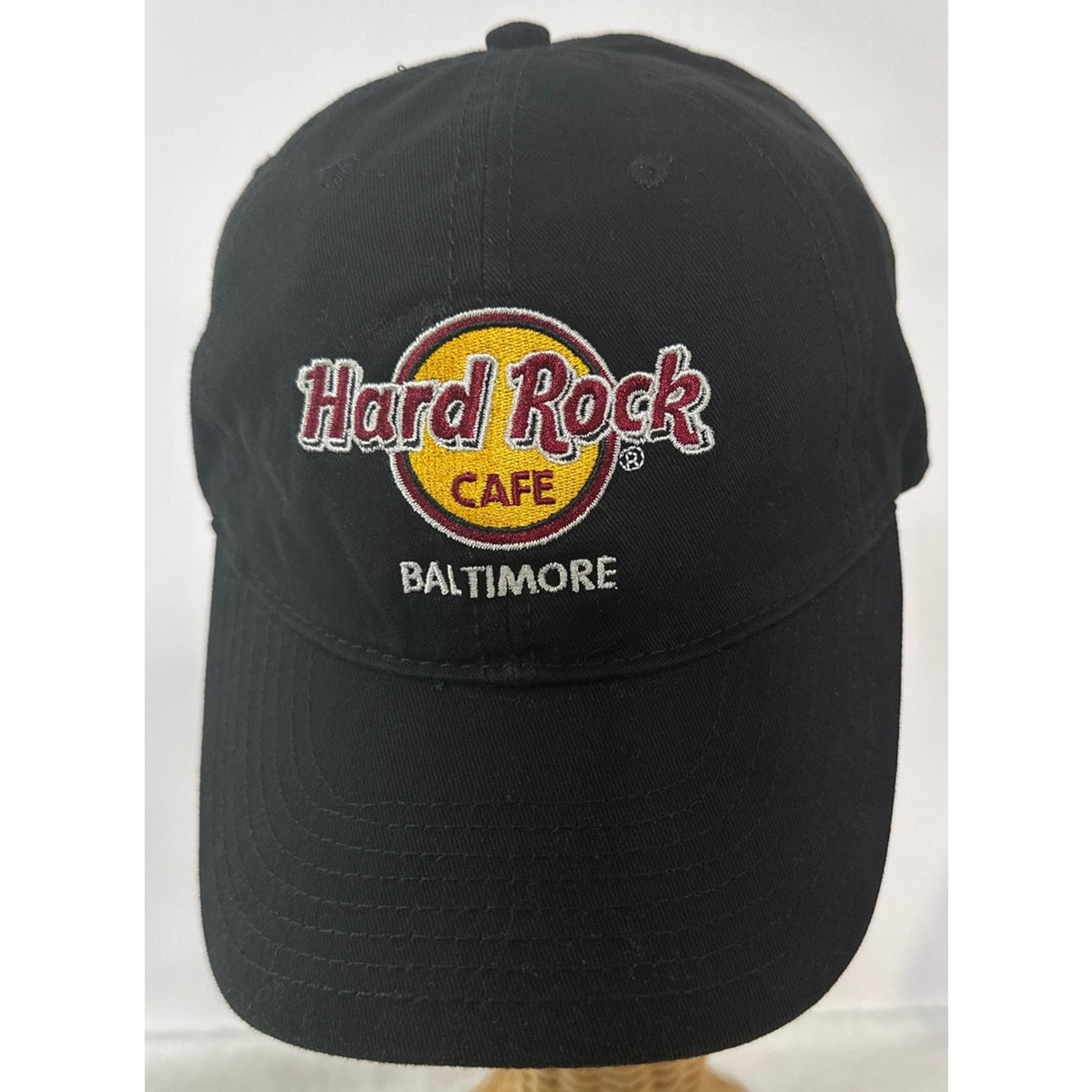Black Baltimore Adjustable Closure Cap Hat - Hard Rock Cafe