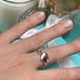 Tiffany & Co. Elsa Peretti Full Heart Ring in Sterling Silver size 6.5 485