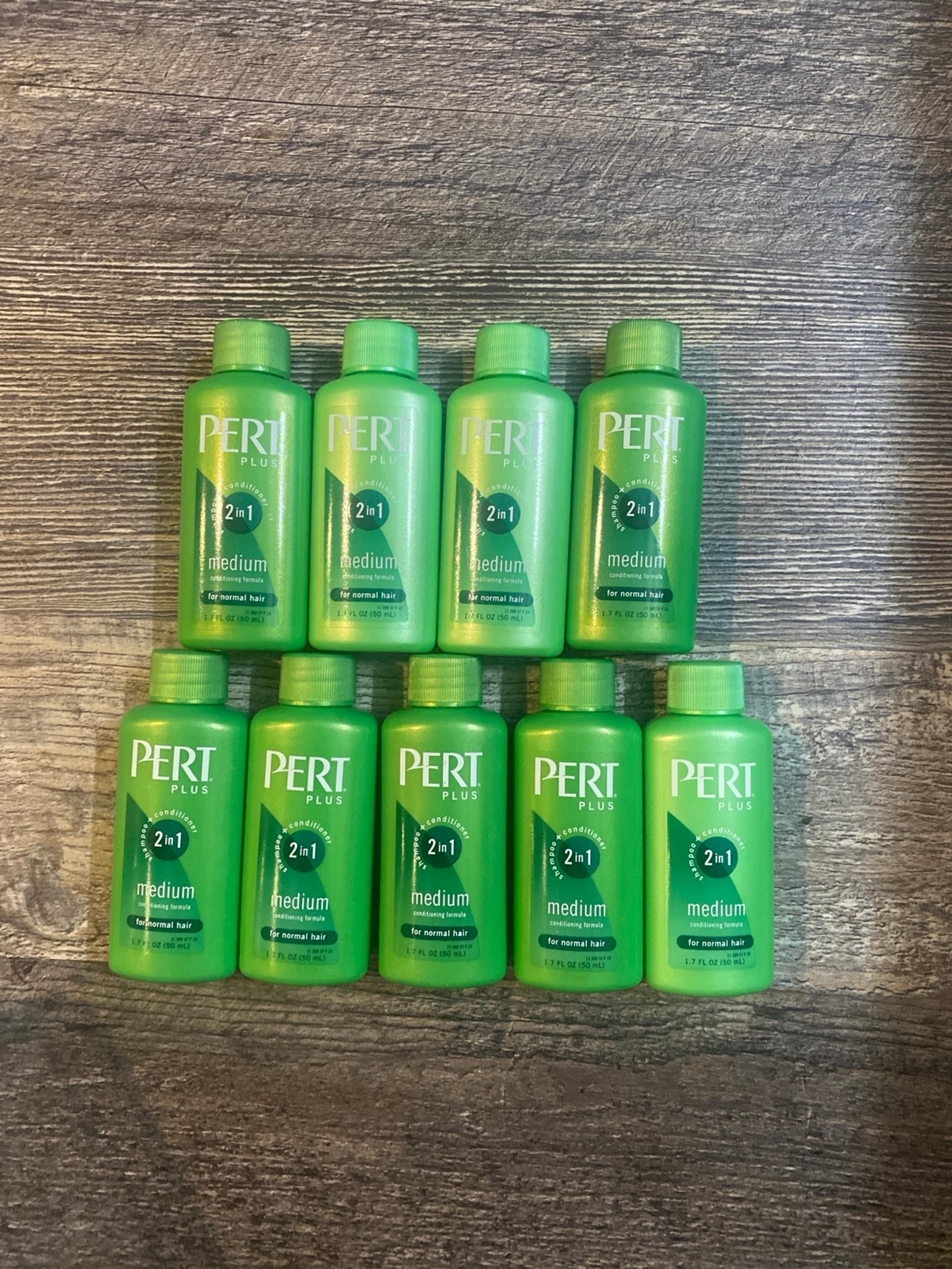 Lot of 9 PERT PLUS 2 in 1 Shampoo & Conditioner 1.7 oz