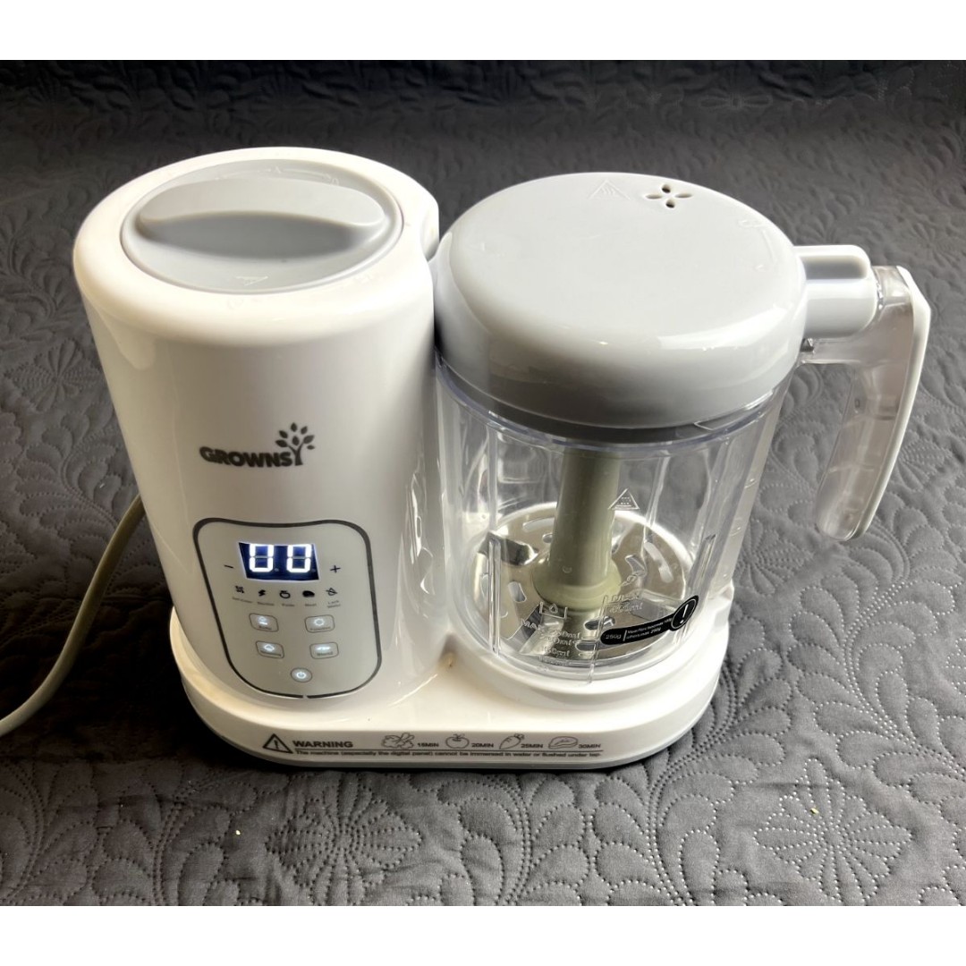 GROWNSY Baby Food Maker Processor Blender Steamer Grinder Puree All-in-One USED