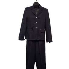 Vintage Kasper Pant Suit Women Sz 6 Black 3 Button Designer 90S Formal Workwear