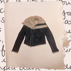 vintage genuine leather sherpa jacket