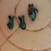 Cloissonne' vintage fish beads