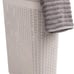 Mind Reader 40L Slim Laundry Hamper, Clothes Basket, Lid, Wicker Design, Plastic