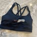 NWT Lululemon Athletica Women Black Stretch Back Strap Running Sport Bra Size 6