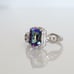 Simulated Mystic Topaz Ring 1.3 Carats Size 7