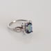 Simulated Mystic Topaz Ring 1.3 Carats Size 7