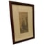 Framed Wallace Nutting Colorized Photo Print Woman Rugs Grandfather Clock
