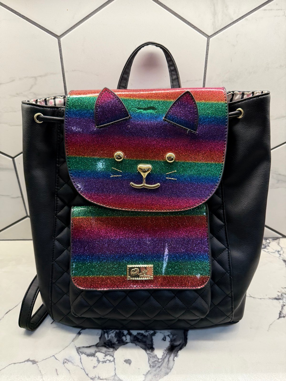 Betsey Johnson - Rainbow Cat Backpack