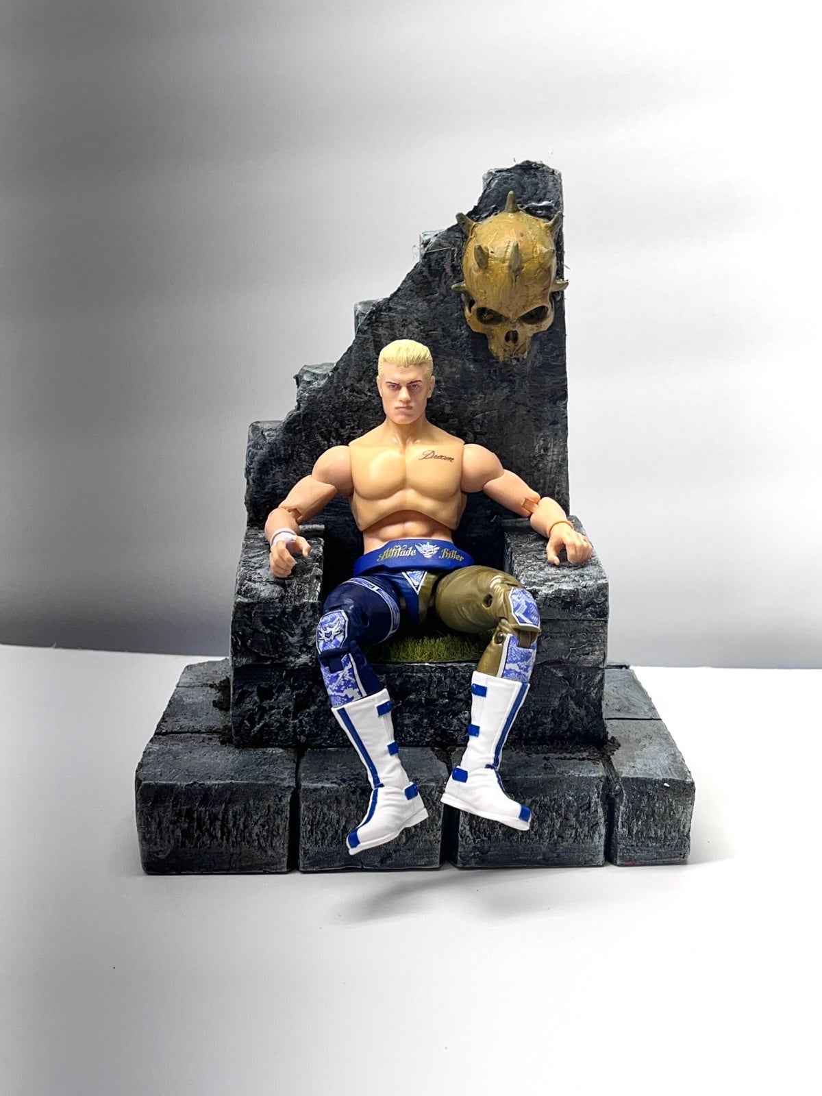 6” throne diorama mythic legions aew marvel legends