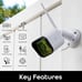 2 PACK- Geeni Hawk 3 Indoor/Outdoor 1-Camera Plug-in Security camera -.