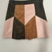 Women’s Raga suede patchwork mini skirt button up.