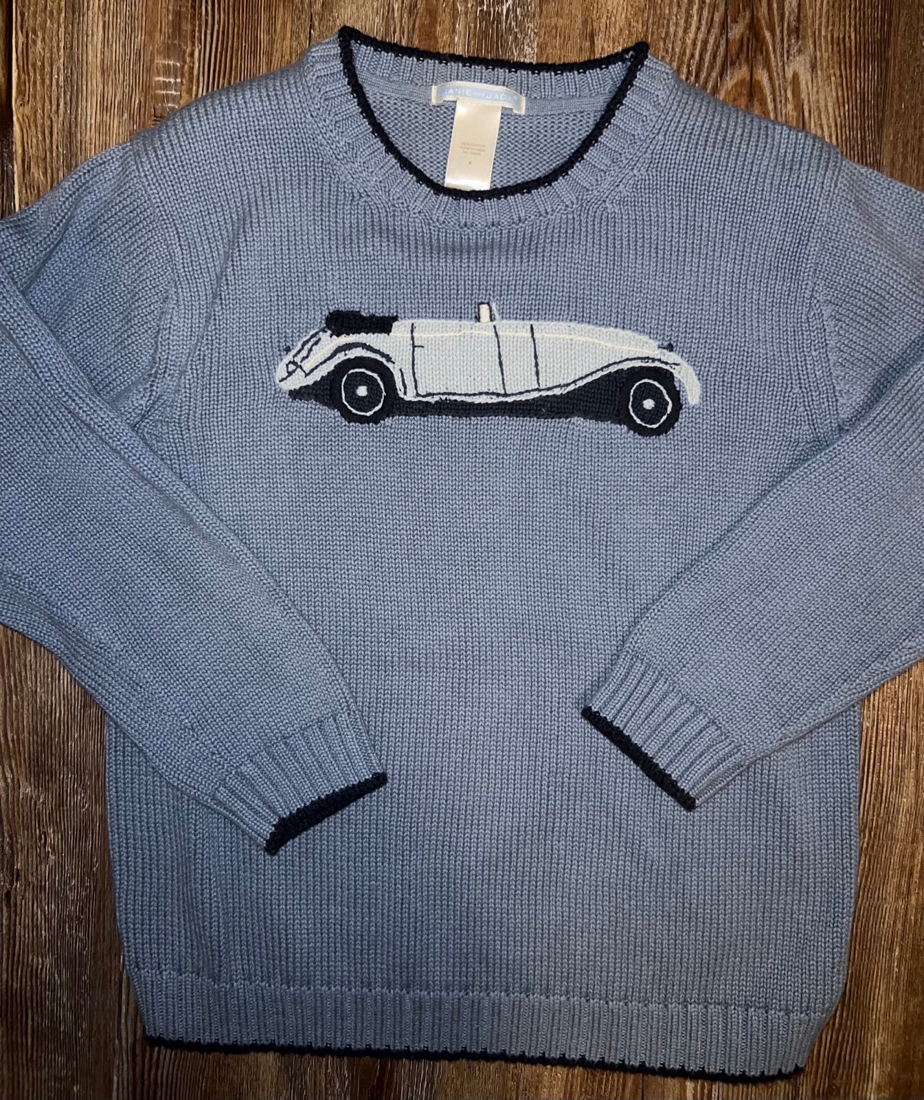 Janie and jack vintage car sweater size 6