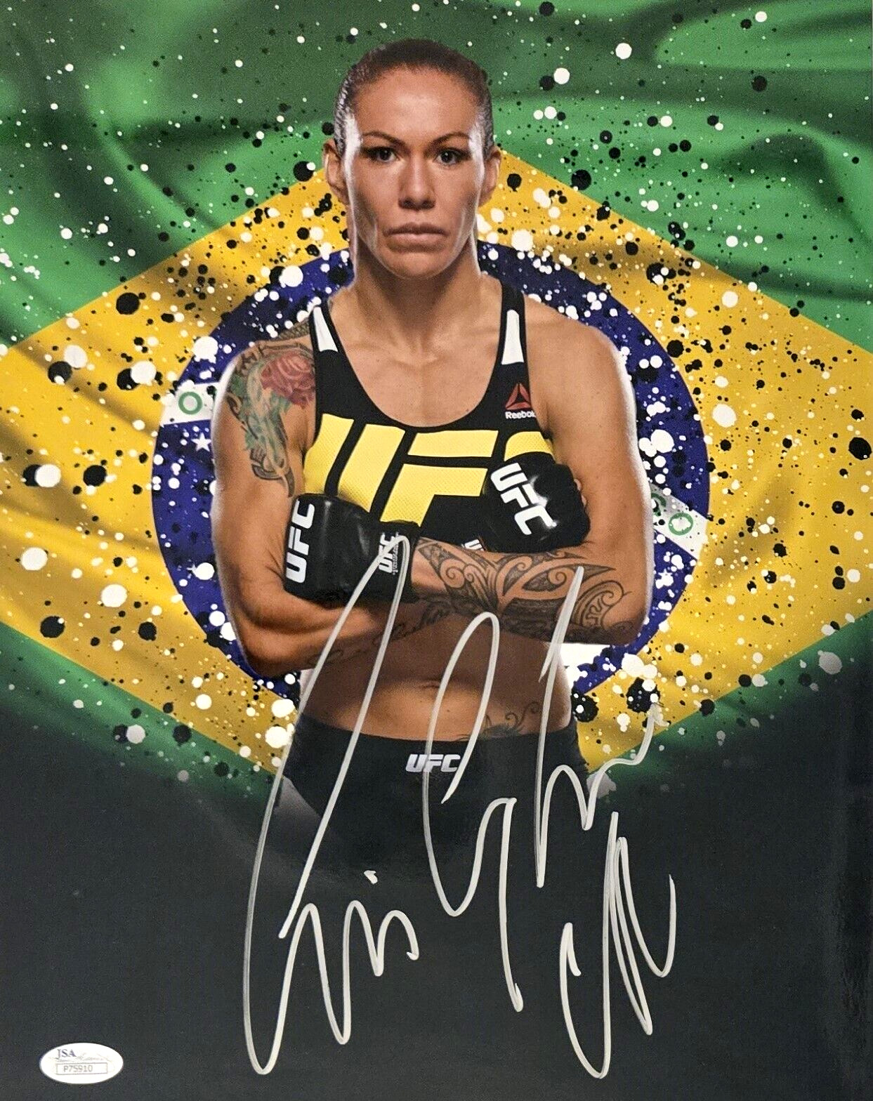 Cris Cyborg Signed Photo UFC Ultimate Fighting Strikeforce PFL Bellator JSA COA