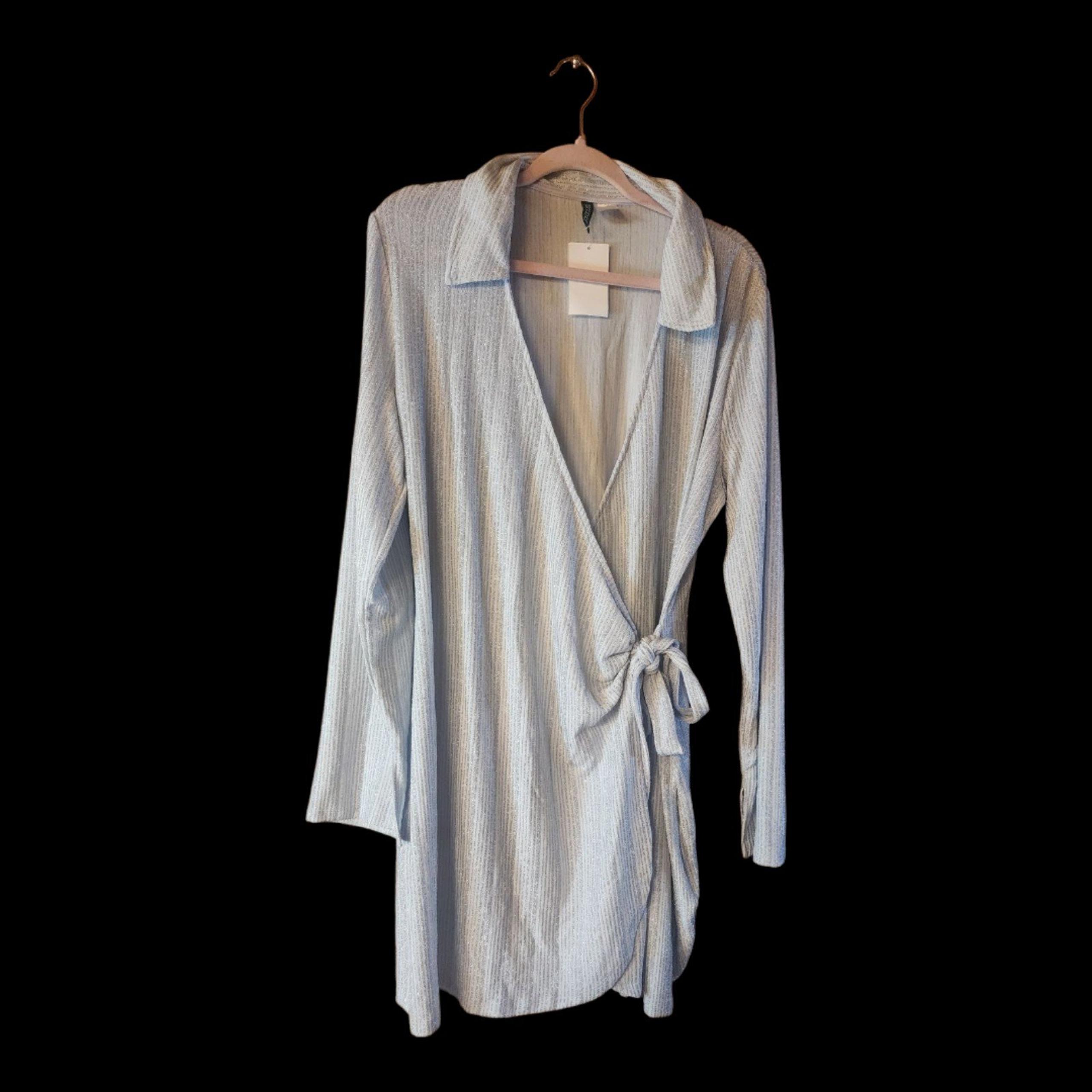 Divided by H&M Shimmer Wrap Dress (NWT) (XXL)