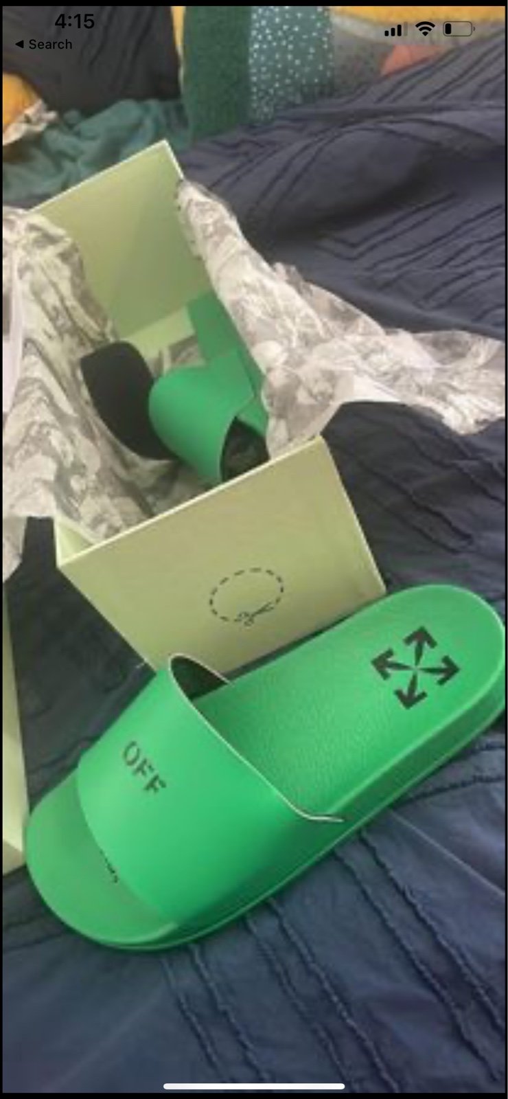 Off white slides