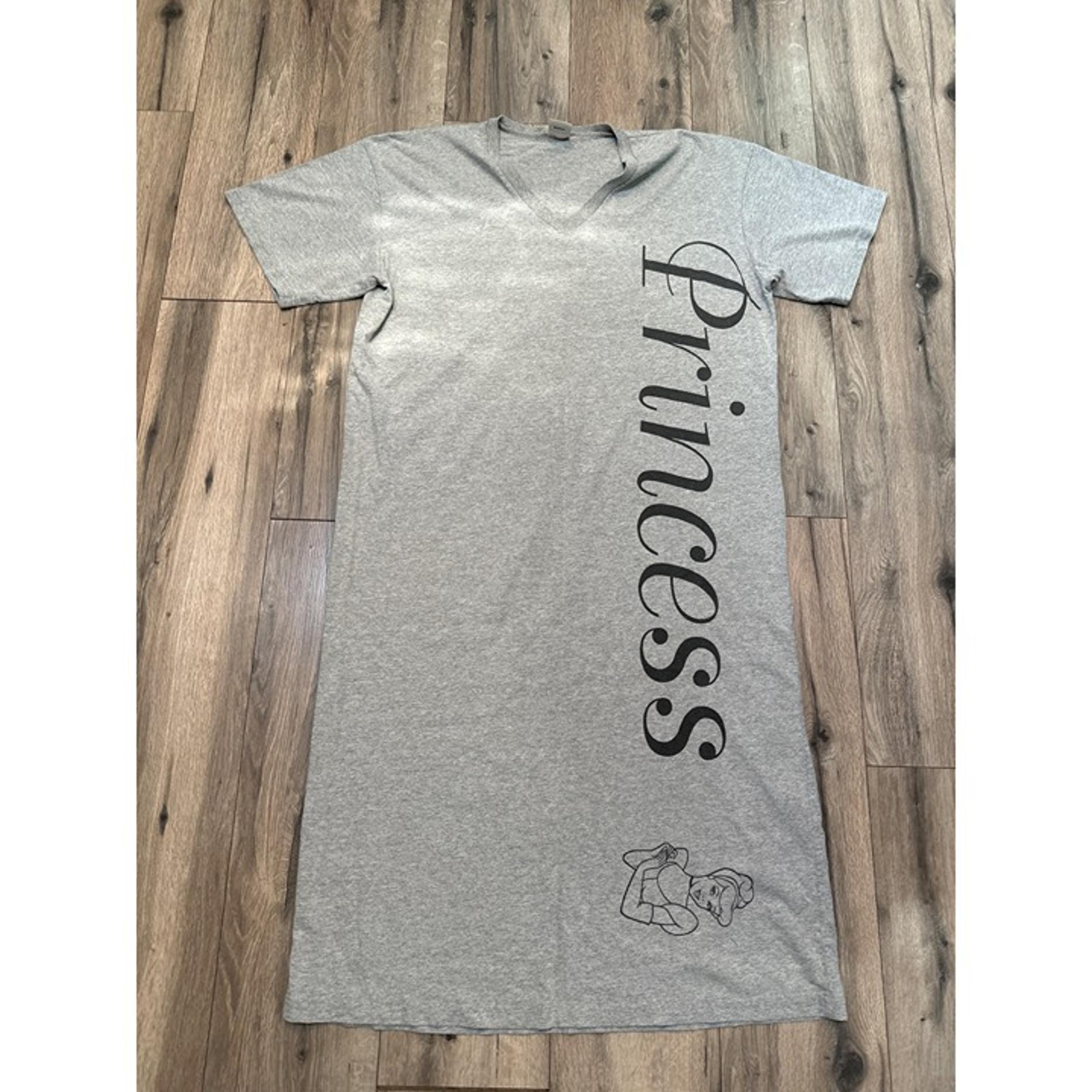 Disney Cinderella Princess Gray XL Sleep Shirt Nightgown For Women