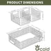 Metal Wire Storage Tray Basket for Organizing