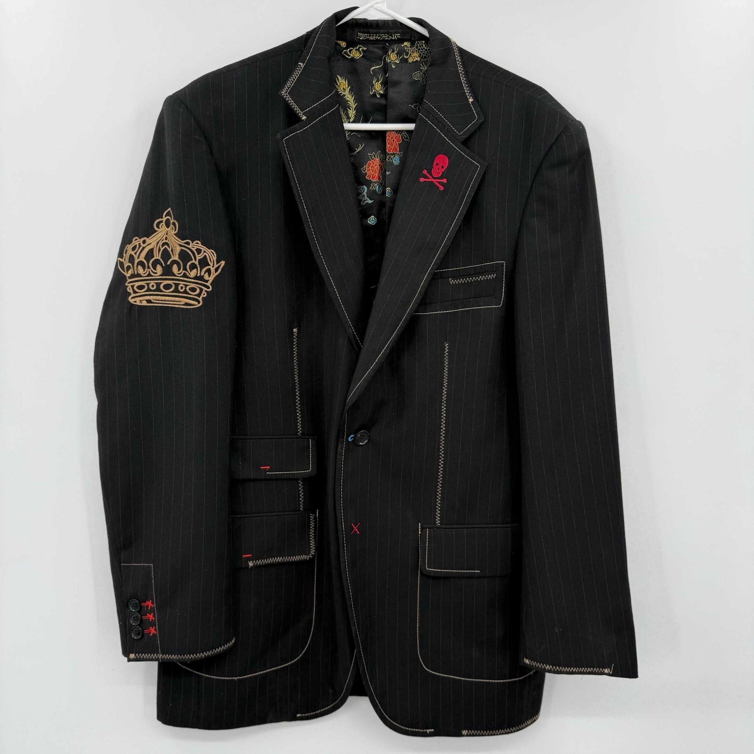 Rock House Los Angeles Midnight Vampire Rock Blazer Black large DAMAGED