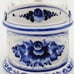 Porcelain Gzhel Cup Glass Holder crystal lead glass tea spoon set Signed