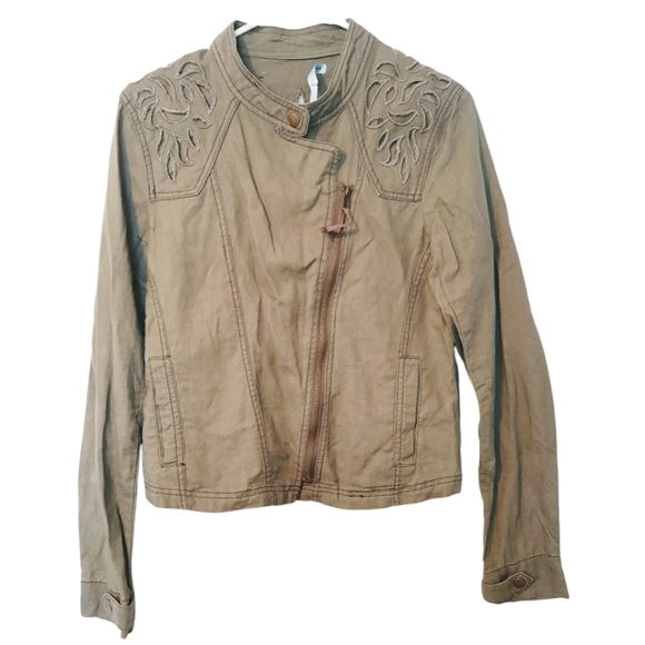 Maurices Cut Out Moto Jacket Medium