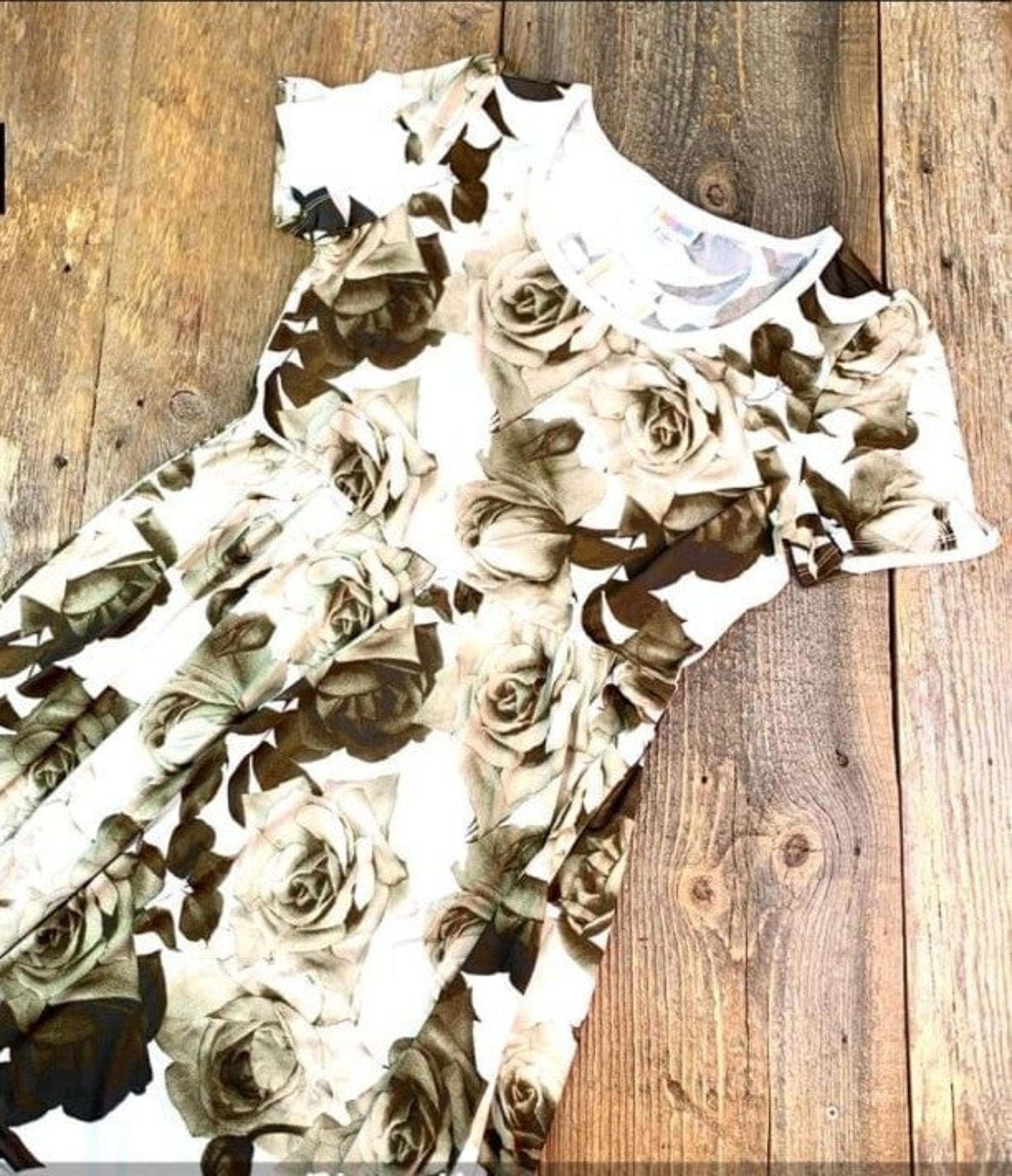LuLaRoe Riley Empire Waist Midi Maxi Dress XL Roses Floral 16-18 new