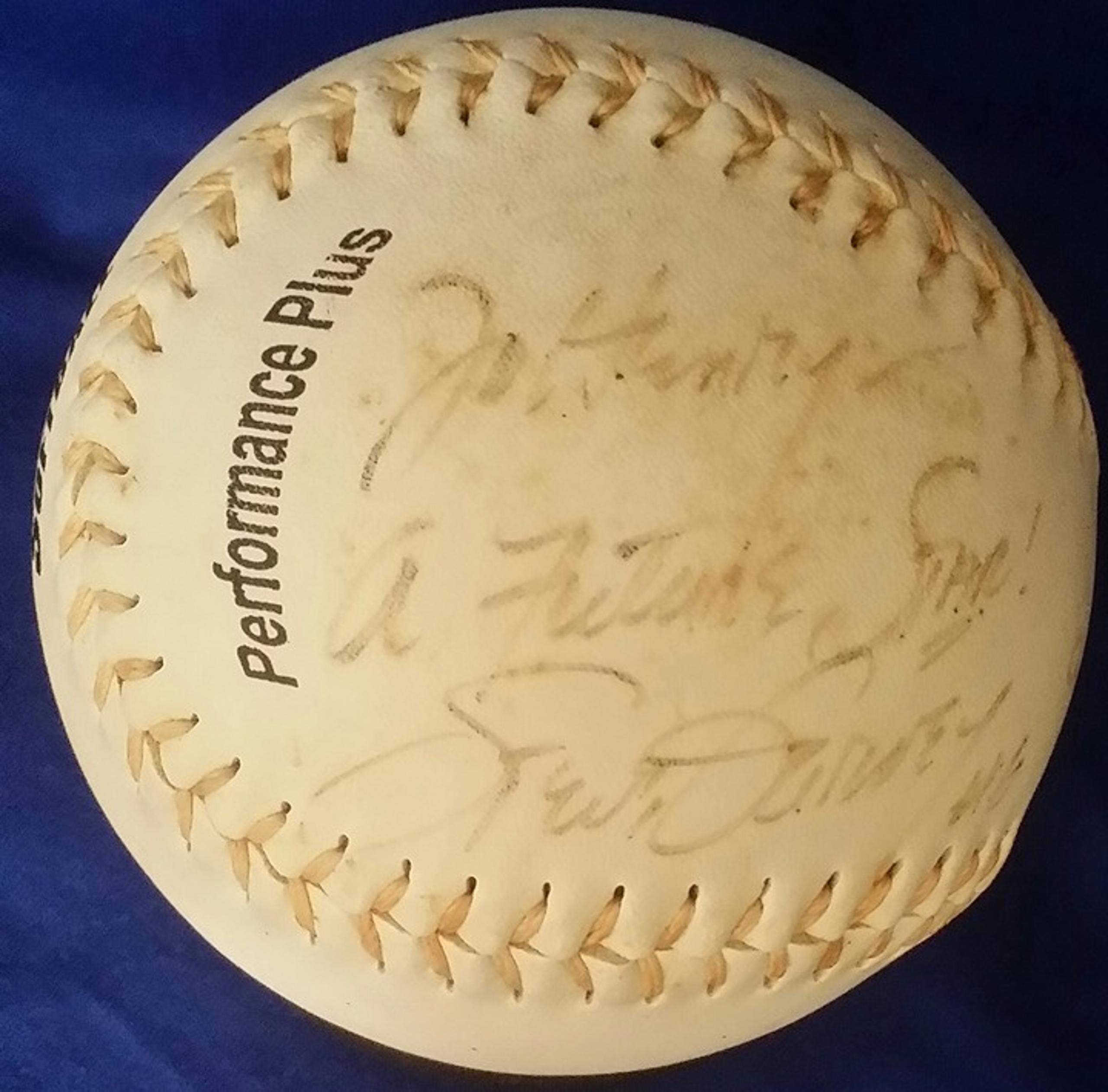 Signed baseball