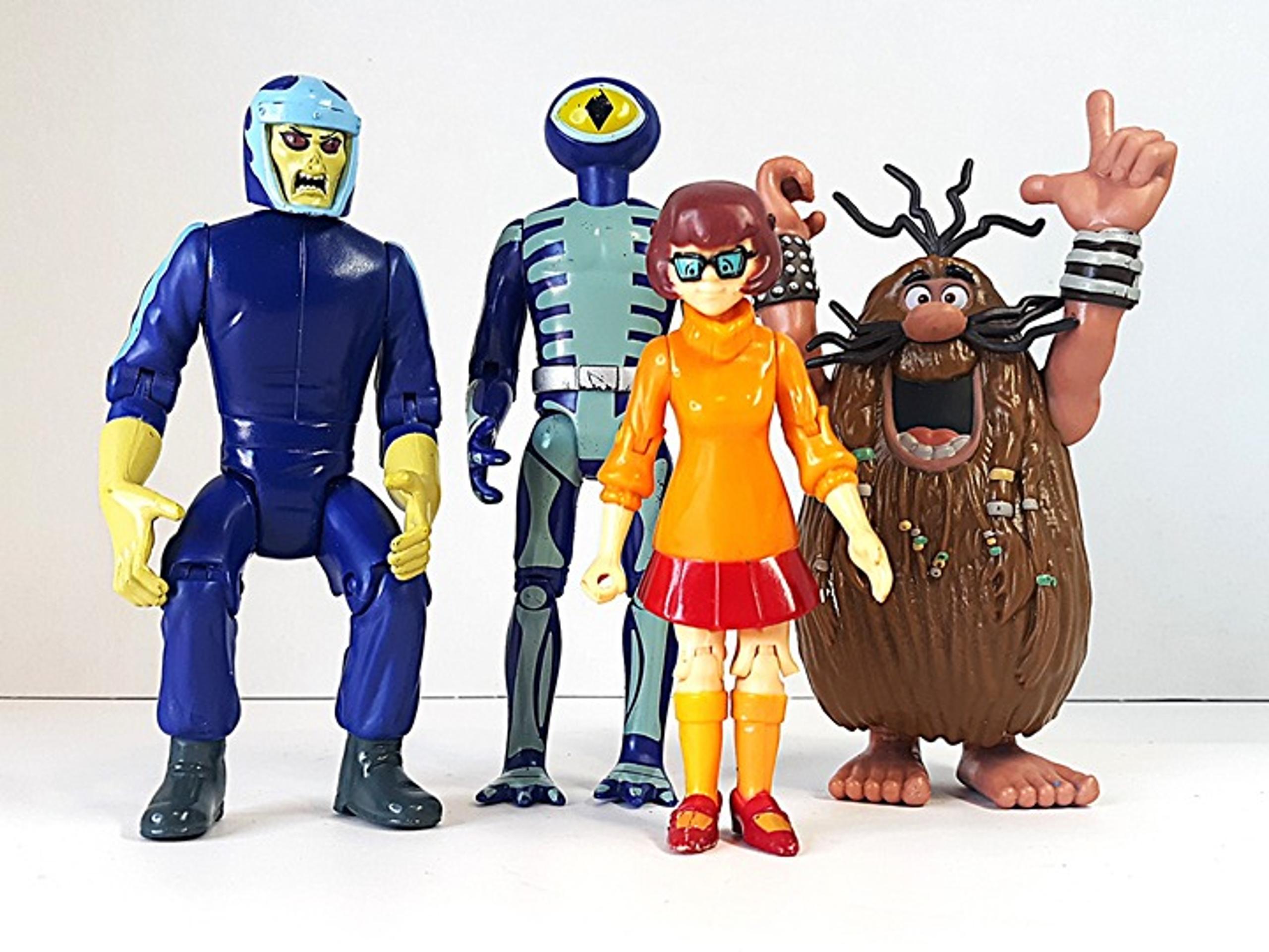 Scooby-Doo 50th Anniversary Action Figure Lot Velma Skeleton Man Phantom Racer