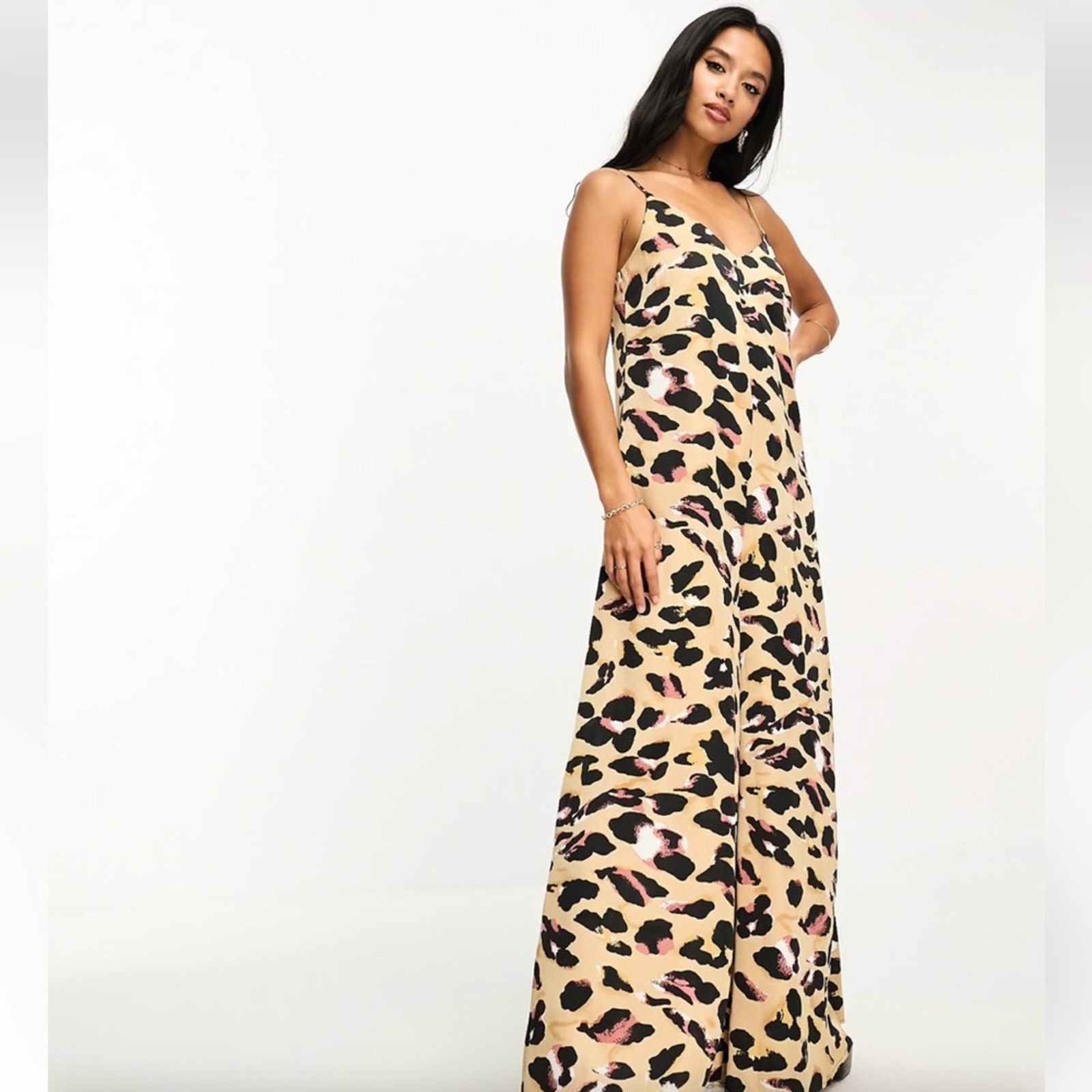 Never Fully Dressed Leopard Wide Leg Jumpsuit