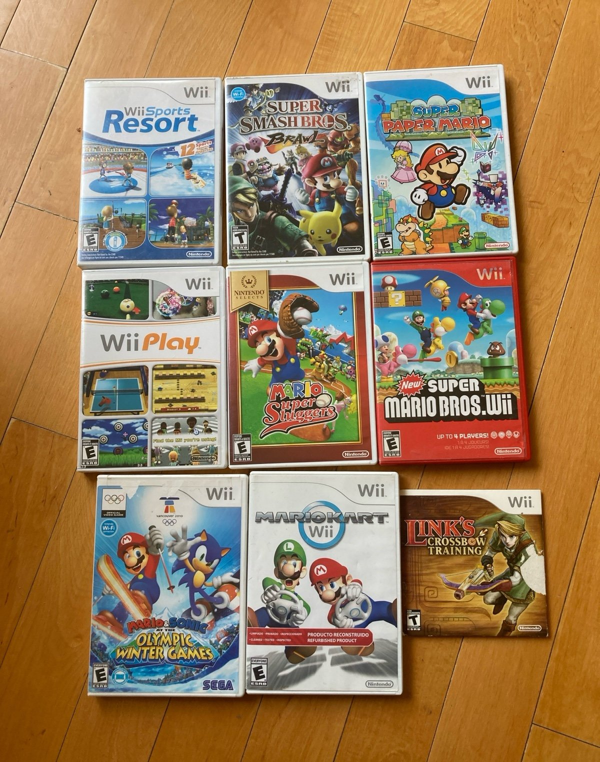 Nintendo Wii - case & manuals ONLY - Mario Zelda Sonic - NO GAMES