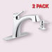 Lot of 2 KOHLER Maxton Single-Handle Pull-Out Sprayer Kitchen Faucet Chrome NEW
