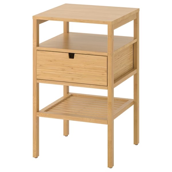NORDKISA Nightstand, bamboo, 15 3/4x15 3/4 Home decor accents