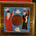 ANTIQUE Set of 4 Cloissonne Enamel and Brass Coa