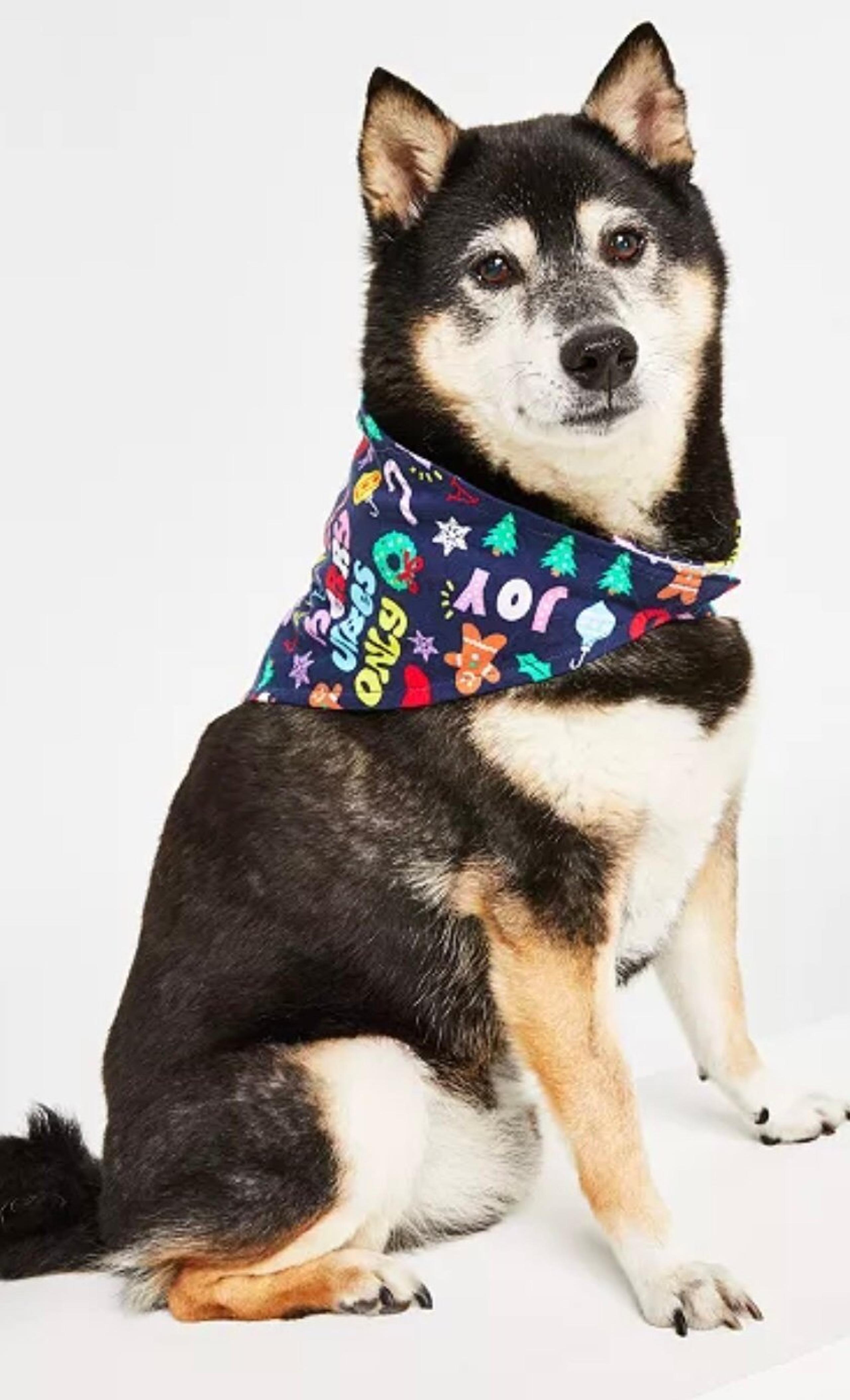 Family Pajamas Matching Holiday Toss Cotton Pet Bandana, Created for Macy's