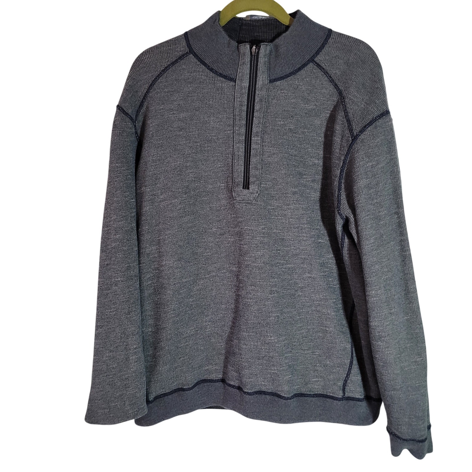 Tommy Bahama Size EST 1x Big & Tall Flip Coast Half-Zip Reversible Sweatshirt