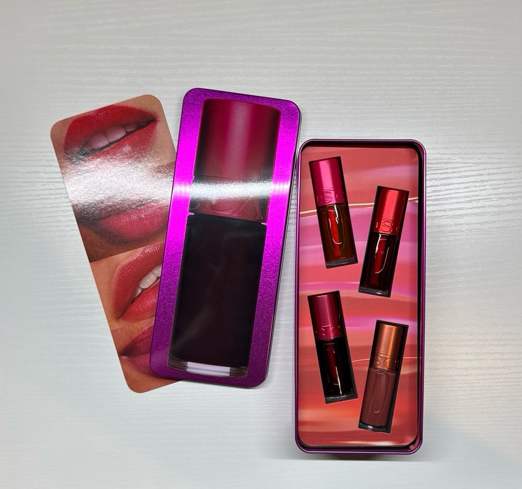 Clarins Hydrating Water Lip Stains Bundle 4pcs