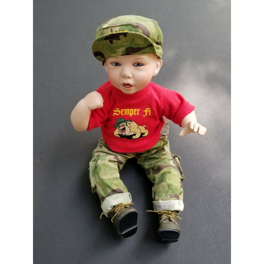 ASHTON DRAKE MARINE MILITARY DOLL TITUS TOMESCU SEMPER FI USMC